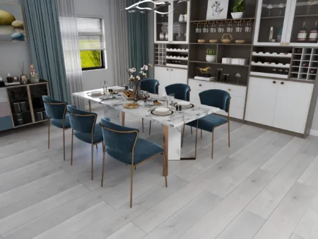 Extreme Parma Luxury Vinyl Flooring installed in a dining room