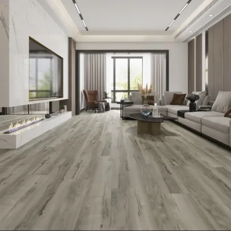 Optimus Silverstone Luxury Vinyl Flooring installed in contemporary living room
