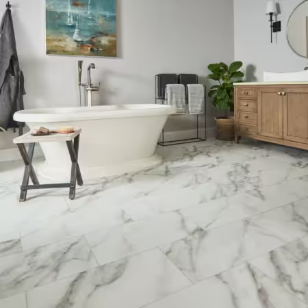 Bruce LifeSeal Marble Winter White Luxury Vinyl Flooring