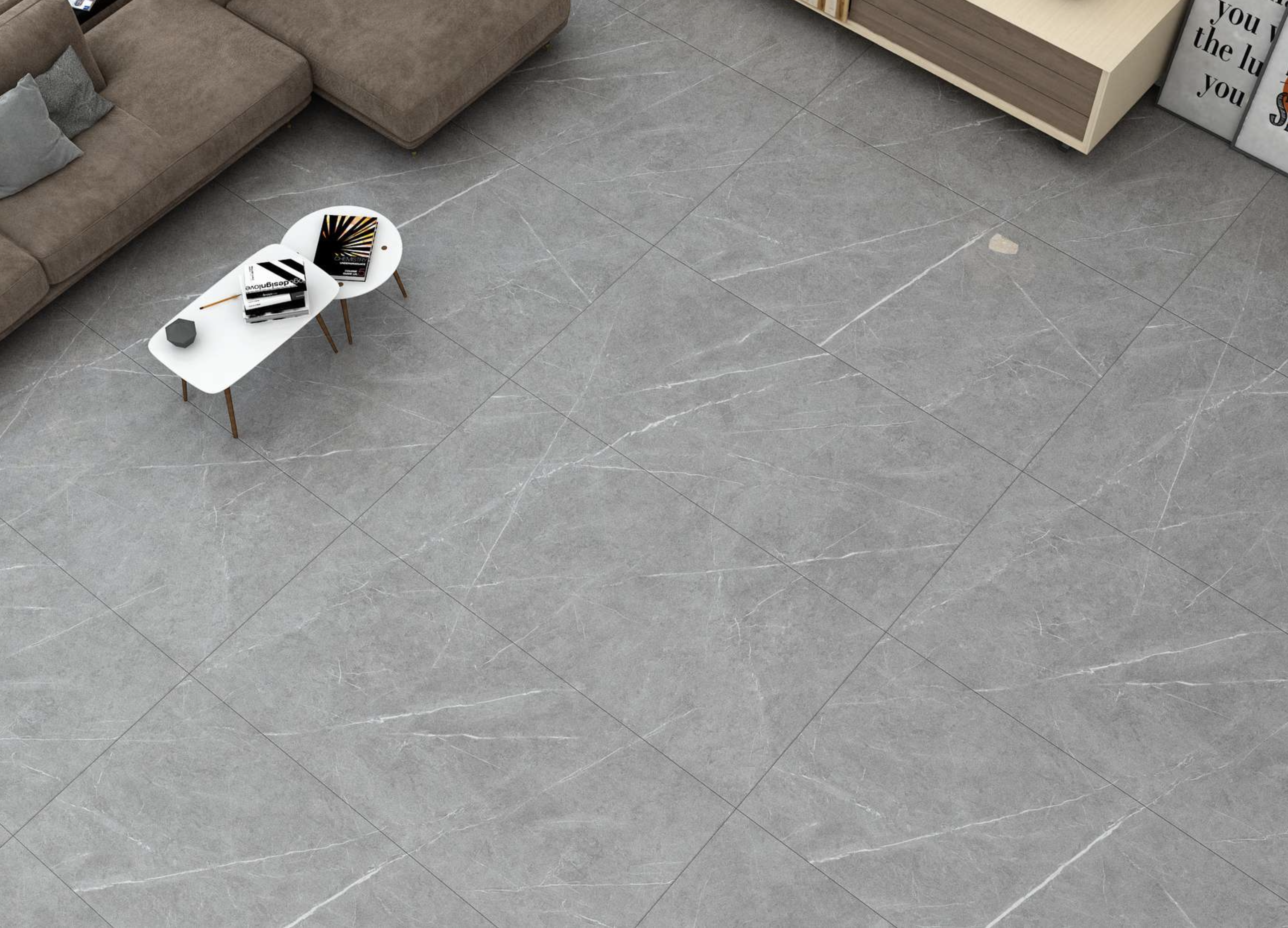 Heamus Silver Glossy Porcelain Tile