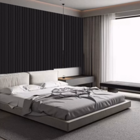 Satin Black Wall Panels