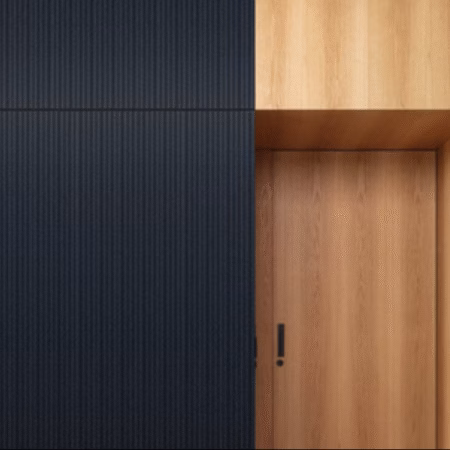 Shiny Black Wall Panels