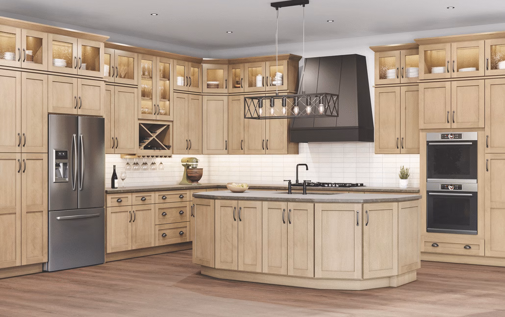 US Cabinet Depot Shaker Honey cabinetry