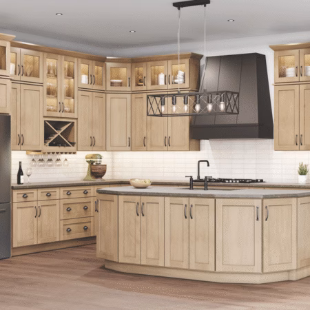 US Cabinet Depot Shaker Honey cabinetry