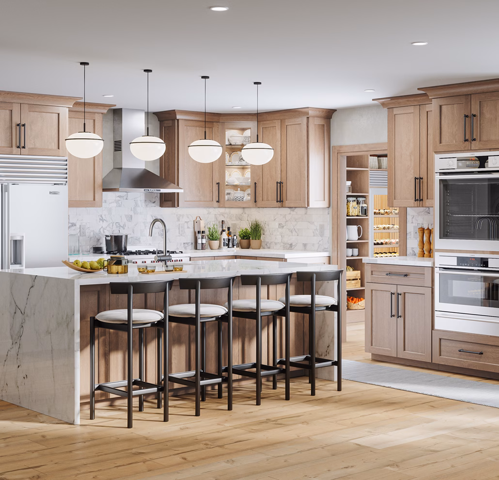 Toffee Shaker Jarlin Cabinetry