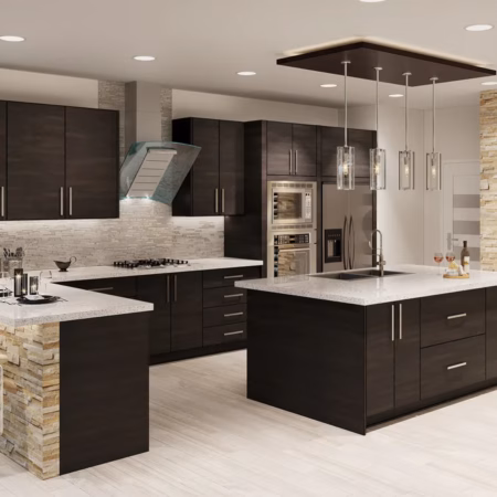 US Cabinet Depot Torino Dark Wood cabinetry
