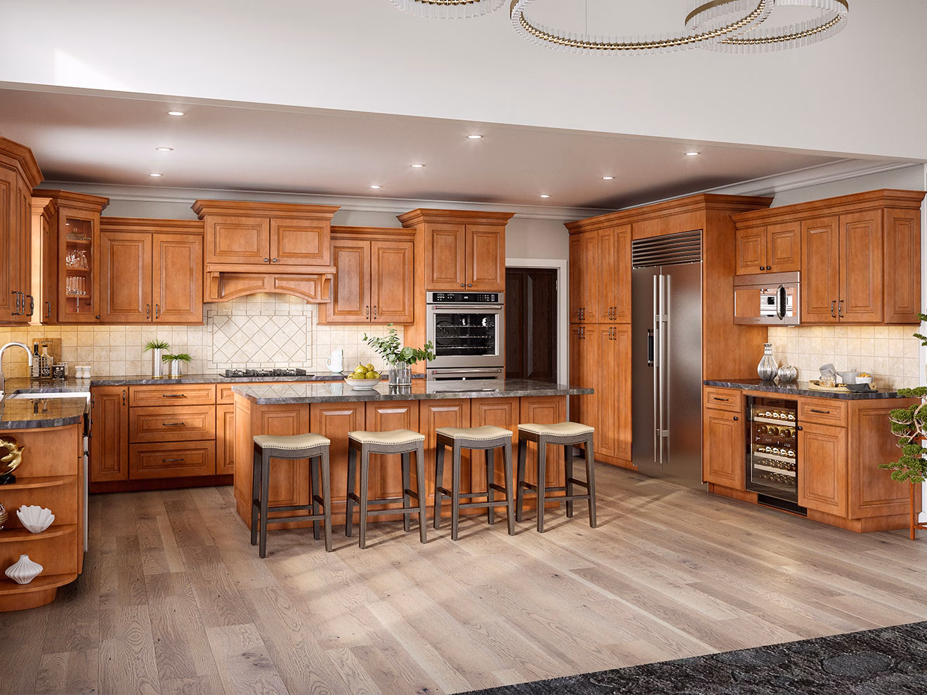Natural Wood Cabinets