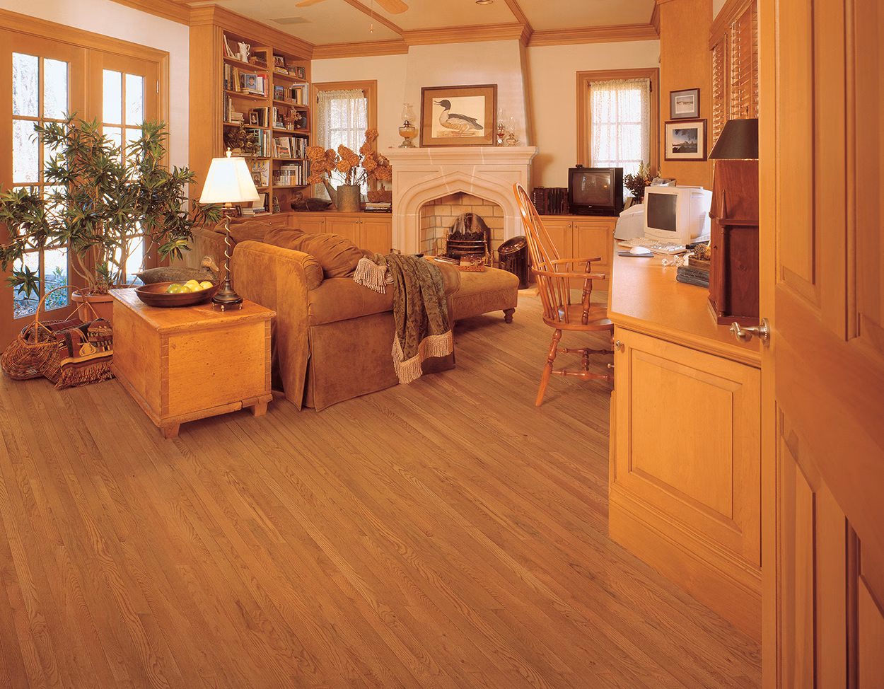 Mullican St. Andrews Gunstock hardwood flooring color and grain