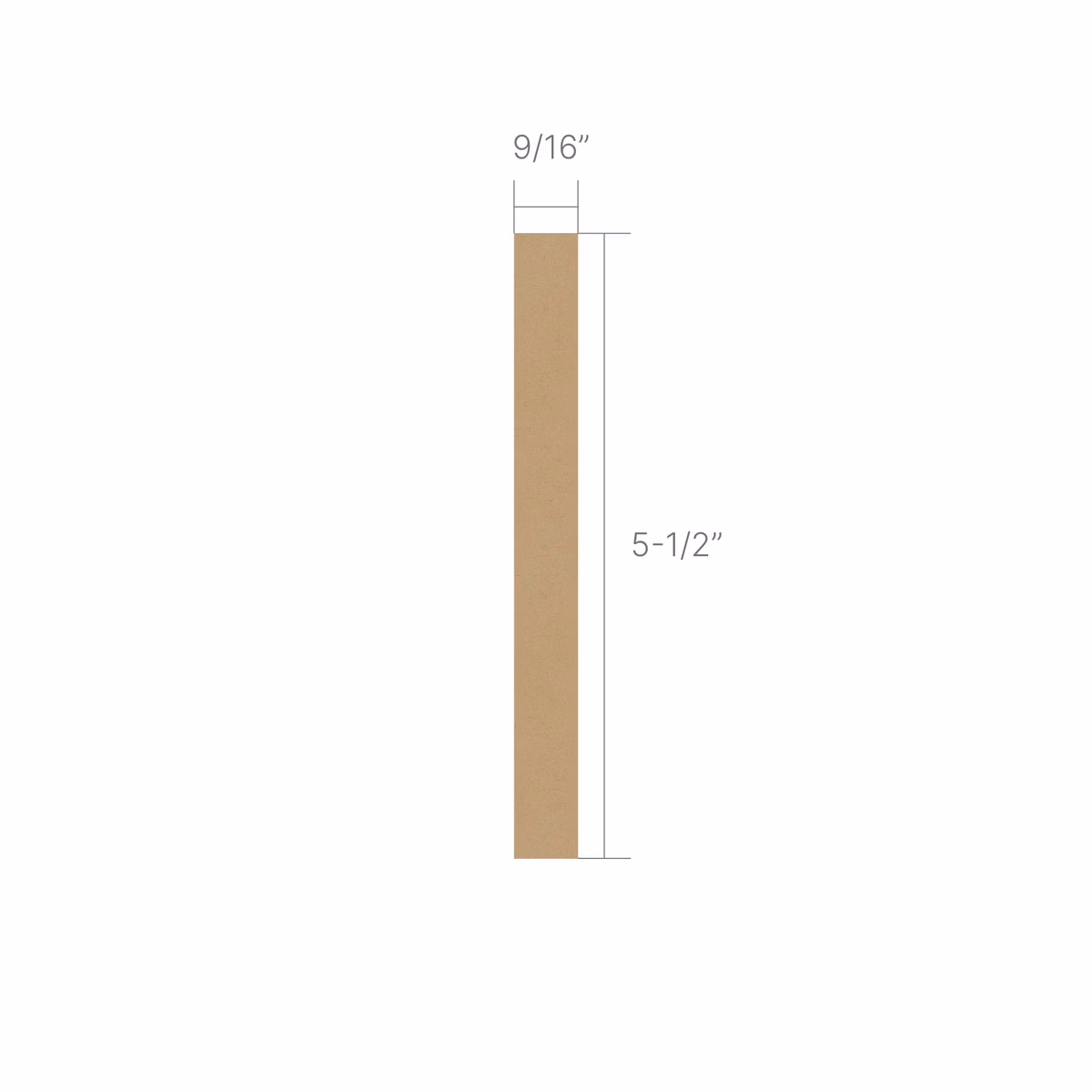 Masters Baseboard MDF 1x6-9/16" - Image 2