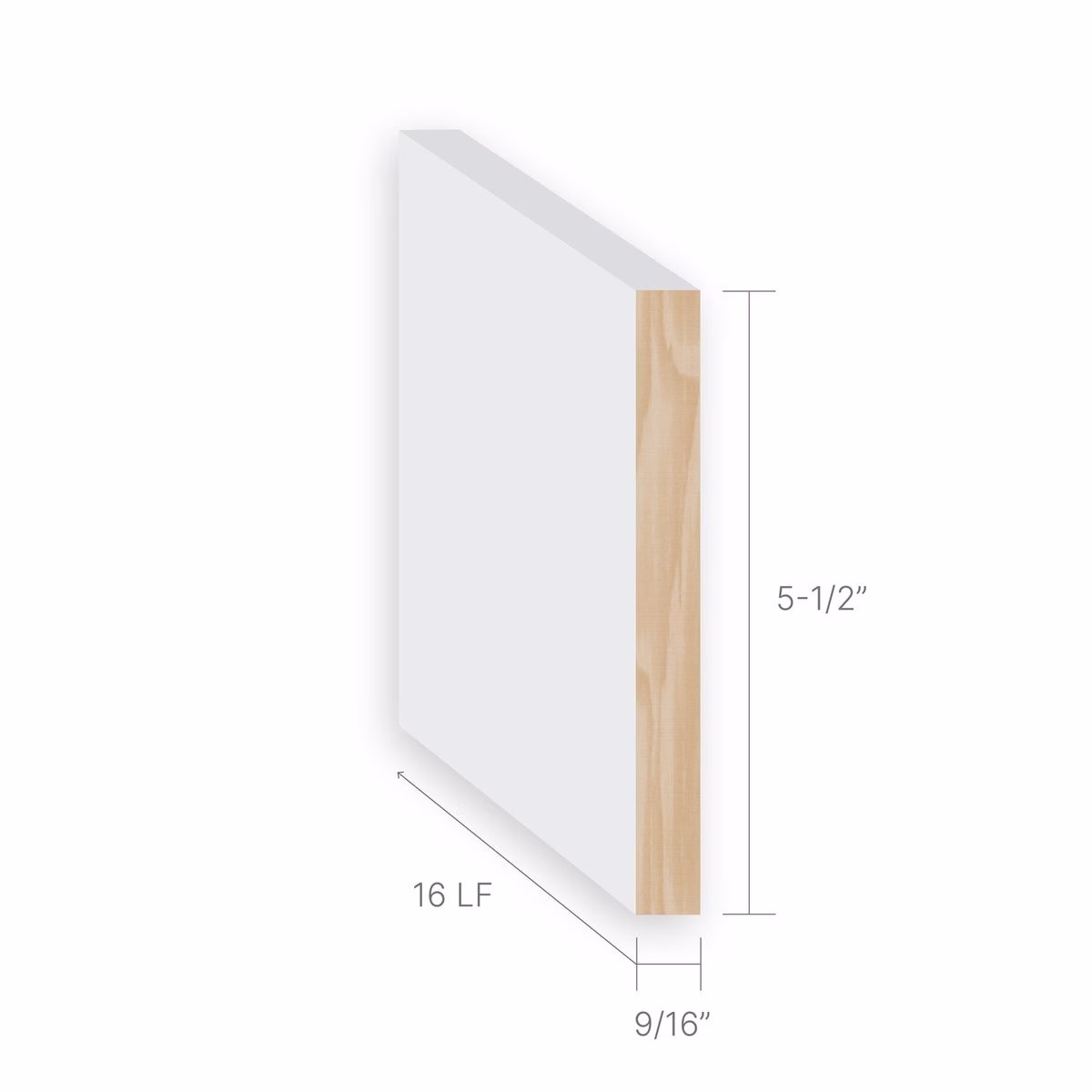 Masters Baseboard Pine Primed 1x6-9/16" - Image 3