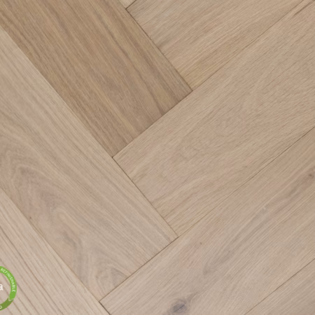 Mullican Castillian Premier Herringbone Monroe Bisque hardwood flooring color and grain