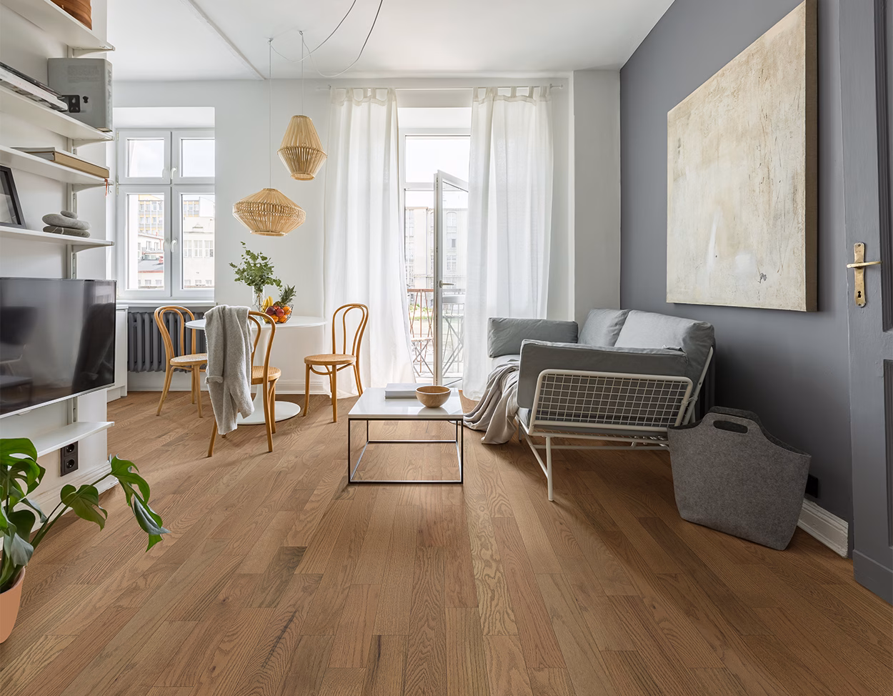 Mullican Nordic Naturals Glacier Falls hardwood flooring color and grain