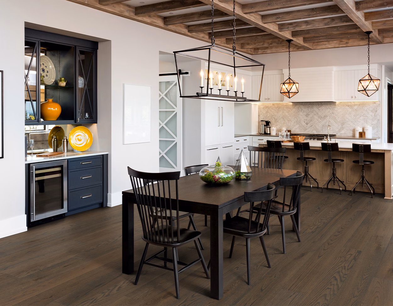 Mullican Bellême Cheverny hardwood flooring installed in a room