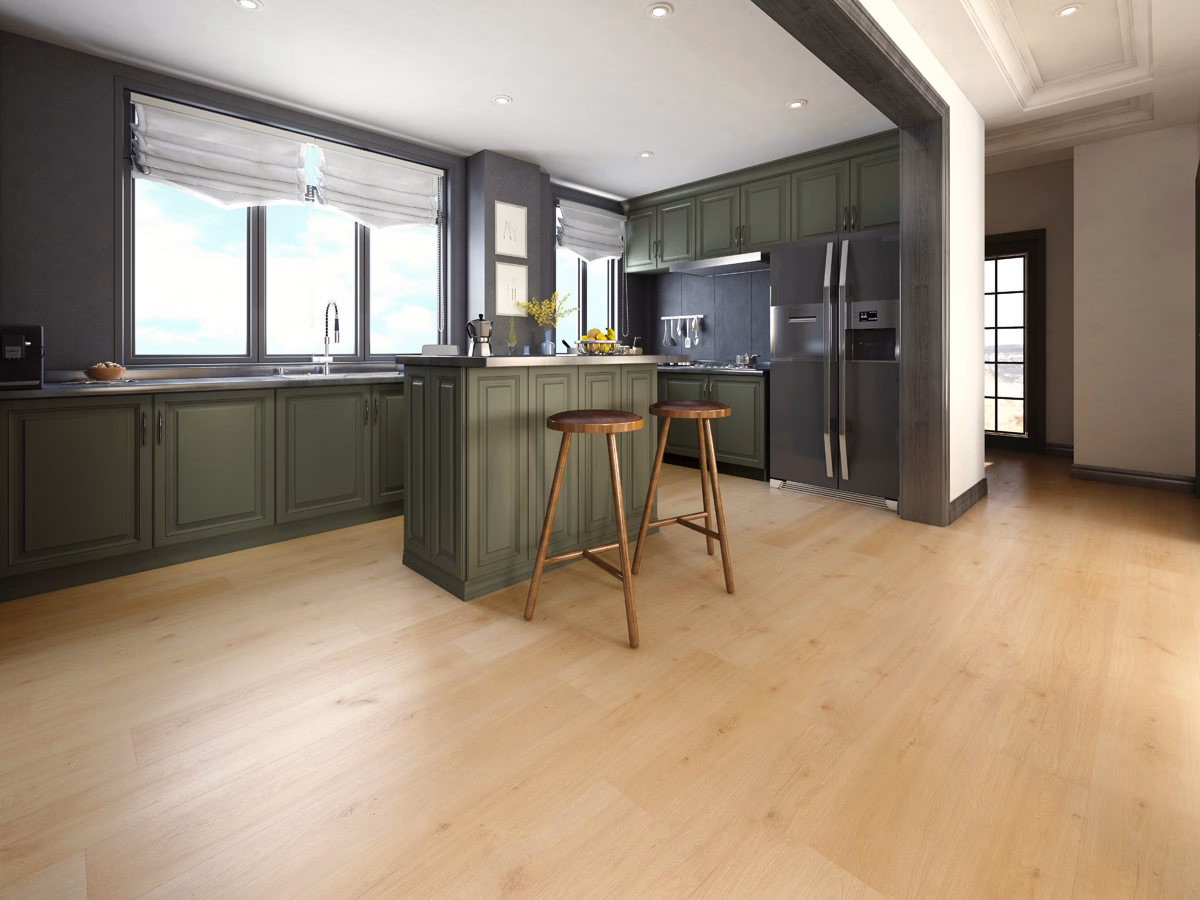 Inhaus Lamdura Landmark Ellesmere laminate flooring installed in a room