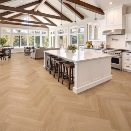 Nuvelle Madera Herringbone Shadow Hardwood Flooring