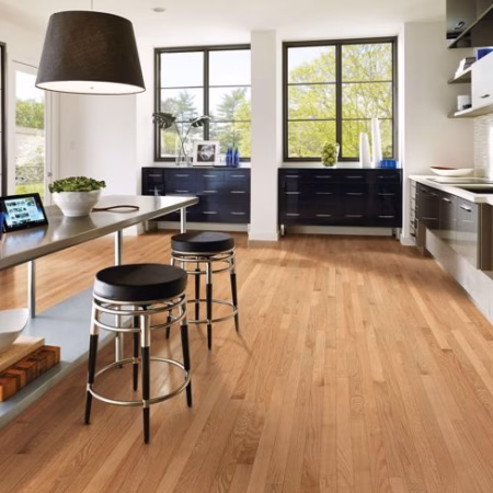 Hartco Prime Harvest Natural hardwood flooring installed in a room