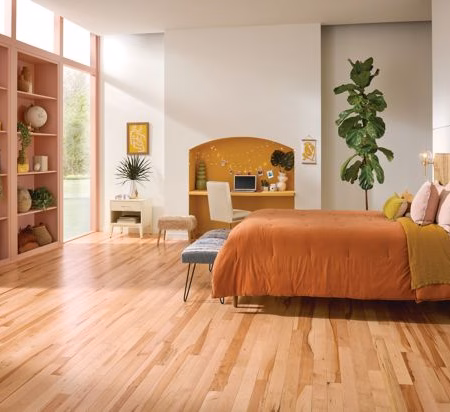 Hartco Prime Harvest Country Natural hardwood flooring installed in a room