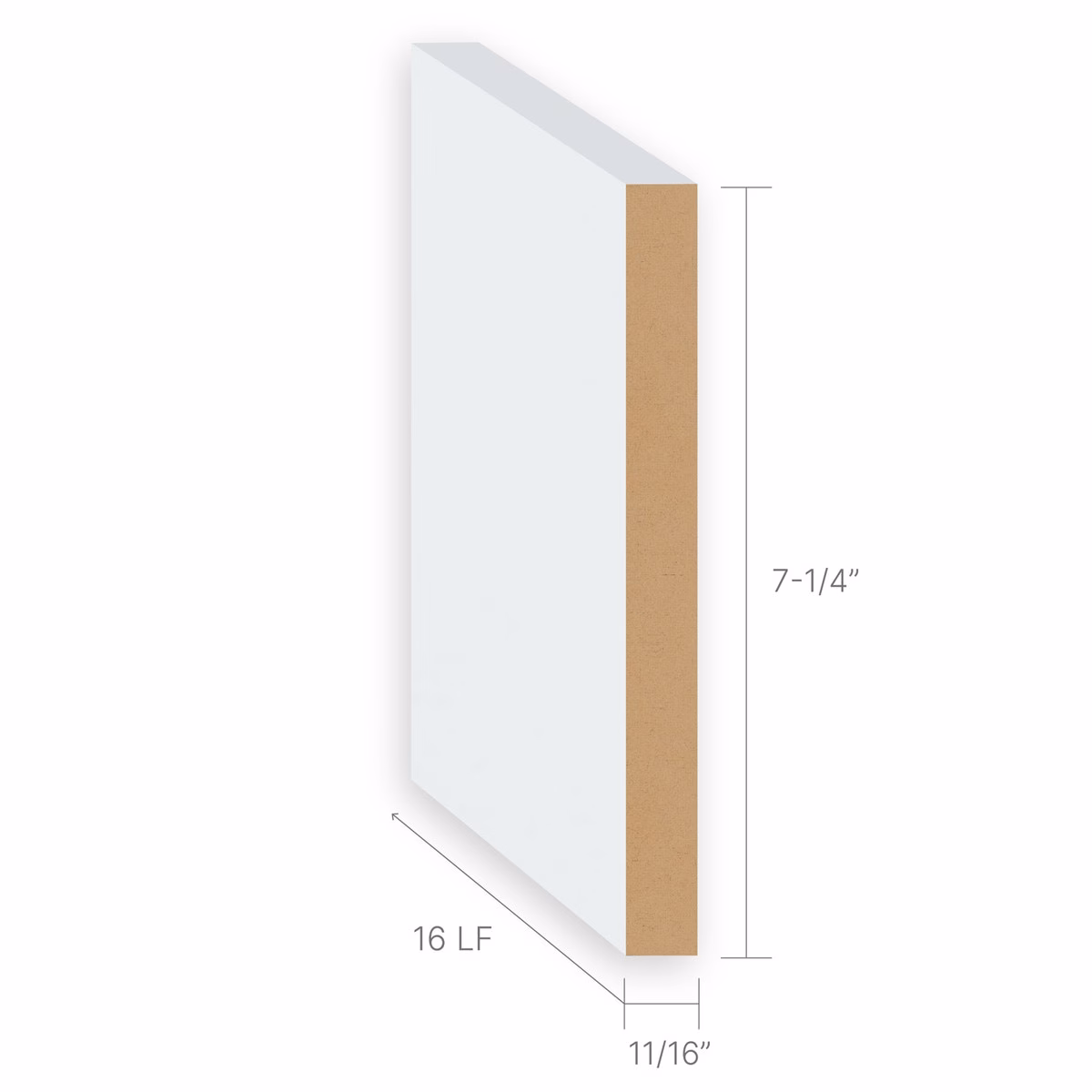 Masters Baseboard MDF 1x8 - Image 3