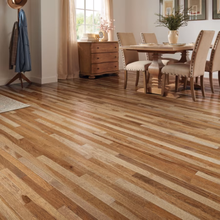 Bruce American Treasures Warm Evening hardwood flooring installed in a room