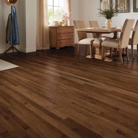 Bruce American Treasures Woodland View hardwood flooring installed in a room