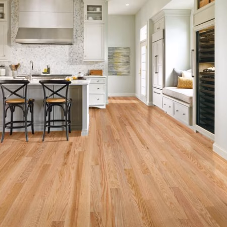Bruce Natural Choice Natural hardwood flooring installed in a room