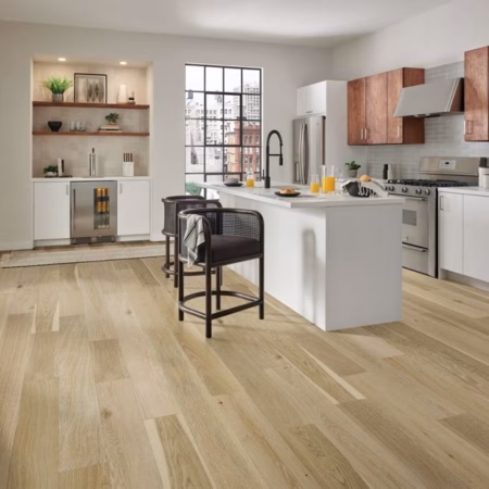 Bruce Treescape Sand hardwood flooring installed in a room