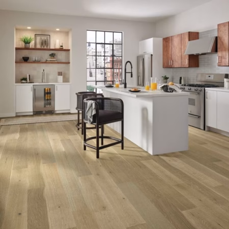 Bruce Treescape Taupe hardwood flooring installed in a room