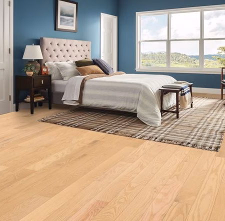 Bruce Dundee Marsh View hardwood flooring installed in a room
