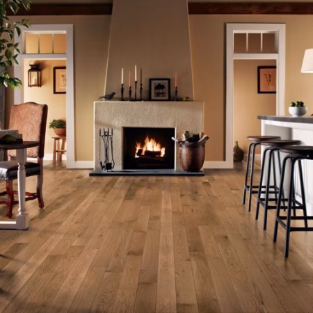 Bruce Dundee Natural hardwood flooring installed in a room