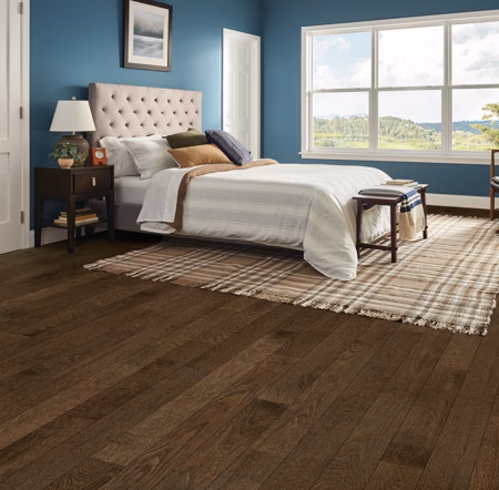 Bruce Dundee Autumn Forest hardwood flooring installed in a room