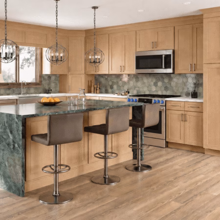 Nuvelle Designer Natural cabinets in a kitchen setting