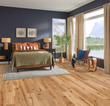 Hartco Dutton Pass Natural hardwood flooring installed in a room
