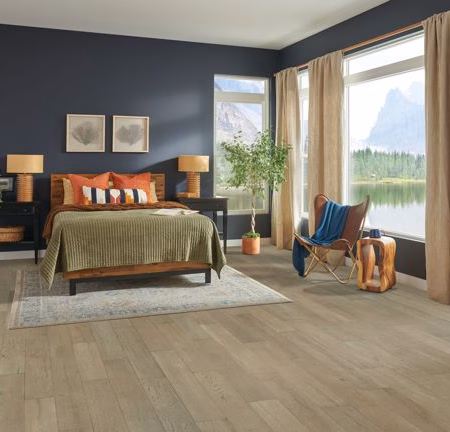 Hartco Dutton Pass Rock Climb hardwood flooring installed in a room