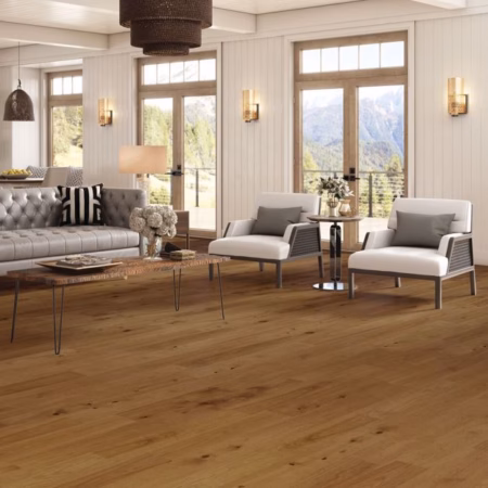 Hartco Coastal Highway Natural hardwood flooring installed in a room