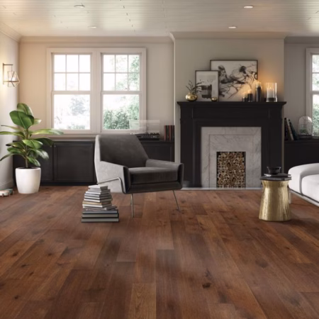 Hartco Coastal Highway Past Sunset hardwood flooring installed in a room