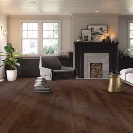 Hartco Coastal Highway Enveloping Hue hardwood flooring installed in a room
