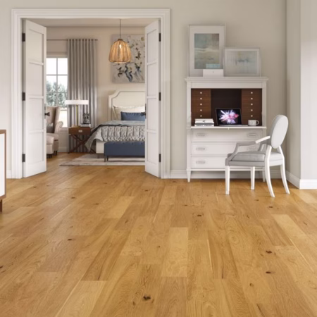 Hartco Coastal Highway Natural hardwood flooring installed in a room