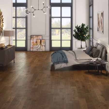 Hartco Coastal Highway Evening Star hardwood flooring installed in a room
