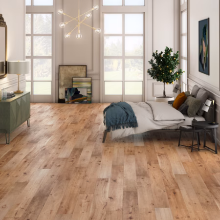 LM Flooring Reaction Hillburn hardwood flooring installed in a room