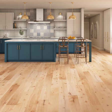 LM Flooring Reaction Santa Fe hardwood flooring installed in a room