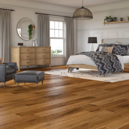 LM Flooring Lauderhill Denali hardwood flooring installed in a room