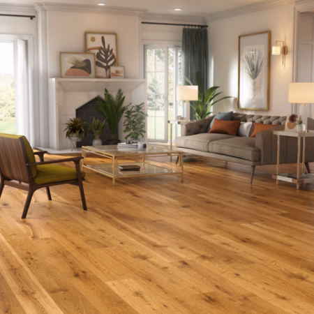 LM Flooring Lauderhill Anchor hardwood flooring installed in a room