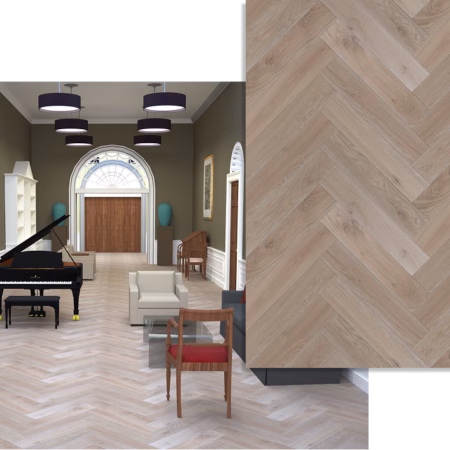 Ribadao Rio Moldava Herringbone Engineered Hardwood Flooring