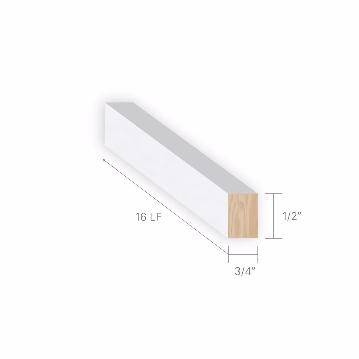 Masters Panel Molding Pine Primed 104-16' - Image 3