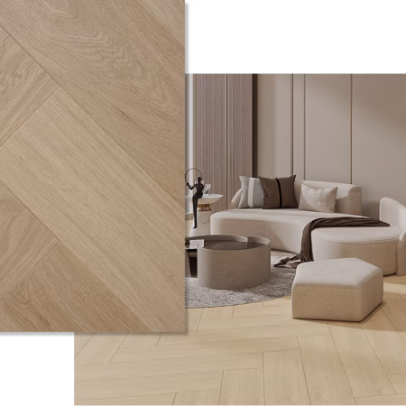 Ribadao Fra-Grance Royal Oak - Herringbone Engineered Hardwood Flooring