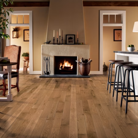 Bruce Dundee Natural hardwood flooring installed in a room