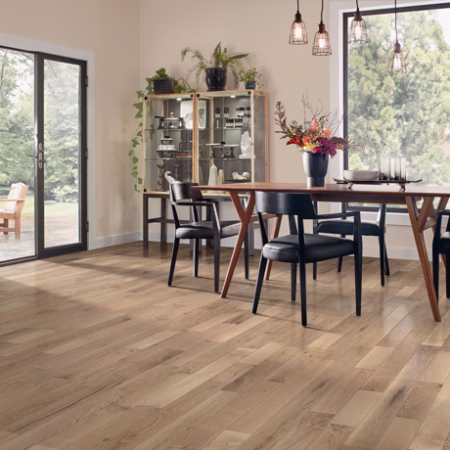 Bruce Dundee Inviting Warmth hardwood flooring installed in a room