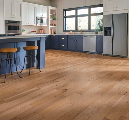 Bruce Hydropel Natural hardwood flooring installed in a room
