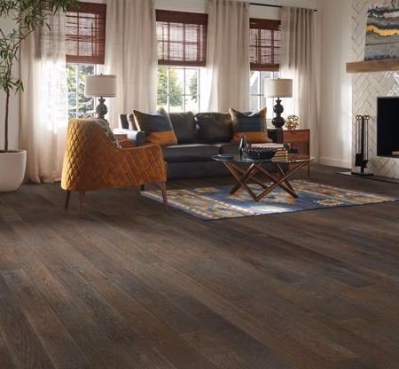 Hartco Appalachian Ridge Cove Forest hardwood flooring installed in a room