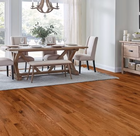 Bruce St. Vincent Classic Brown hardwood flooring installed in a room